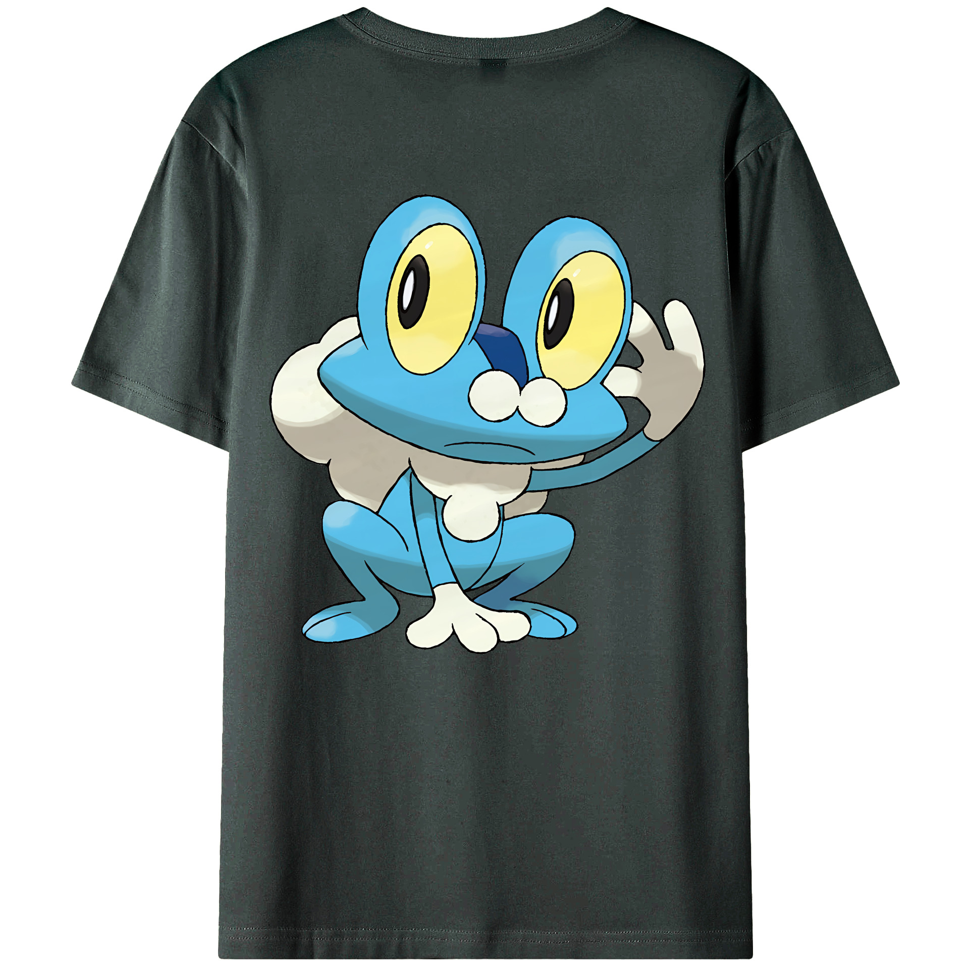 （画像用） ポケットモンスター Pokémon 綿100％ メンズ半袖Tシャツ（バックプリント） 通気性
